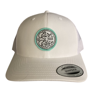 Earn Your Edge Patch Snapback - White